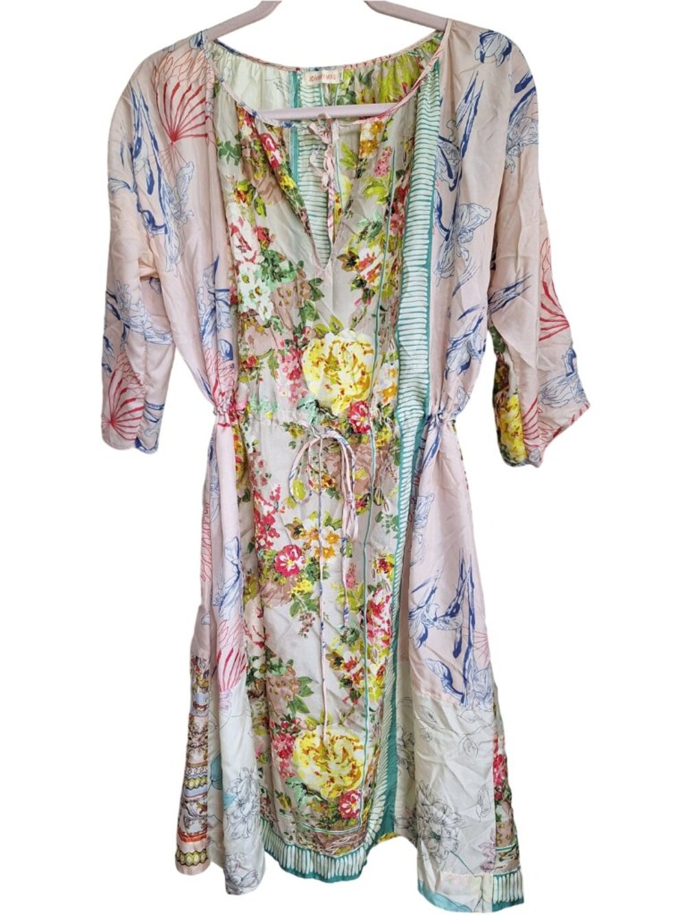 Johnny Was Silk Dreamer Dress M